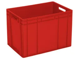 Euronorm Stapelkrat Pe 410x600x400mm 83liter Rood