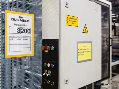 Informatiekader DURAFRAME MAGNETIC A4 Geel 5 Stuks