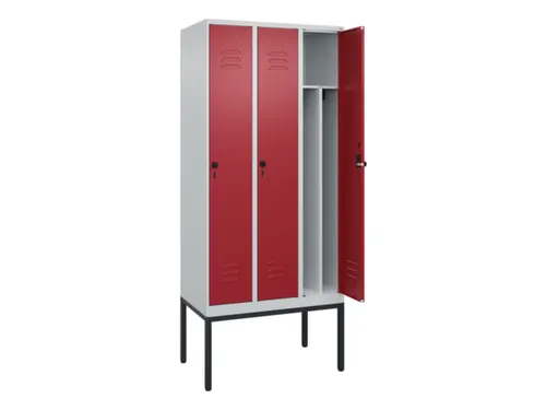 locker voor scheiding van kleding,HxBxD 2120x900x500mm,3vak