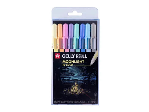 Gelschrijver Sakura Gelly Roll 1.0mm Moonlight 10 Pastel 8 stuks