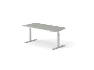 Elektrisch ihv bureau HxBxD 640-1300x1600x800mm blad grijs - 1