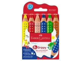 Kleurpotlood Faber-Castell Grippy XXL Jumbo etui 6 stuks - 1