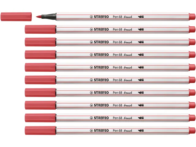 Brushstift STABILO Pen 568/47 roestig rood