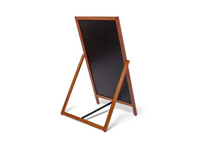 Krijtstoepbord Houten A-Bord Flip 55x105cm Lichtbruin