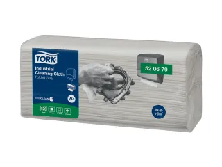 Reinigingsdoek Tork Industrial W4 gevouwen 120 vel grijs 520679 - 4