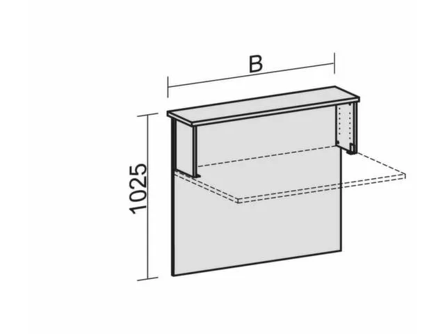 Balievoorbouw hxb 1025x1200mm Wit