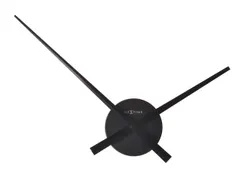 Wandklok Nextime Dia. 48cmx3cm Aluminium Zwart 'small Hands'