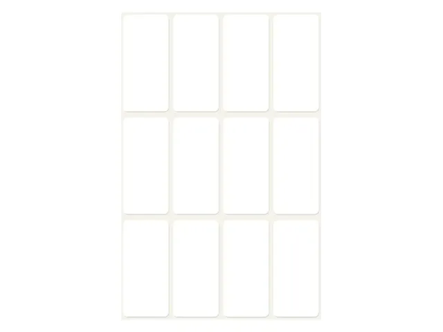 Etiket Avery Zweckform 3077 38x18mm wit 72stuks