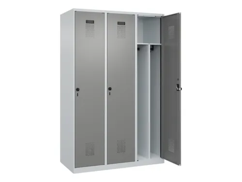 locker voor scheiding van kleding,HxBxD 1850x1200x500mm,3vak