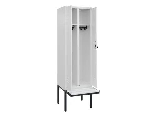locker voor scheiding van kleding,HxBxD 2120x600x815mm,2vak