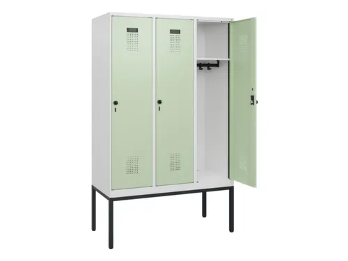 schoollocker,HxBxD 1950x1200x500mm,3vak,vak B 400mm,draaigrendel
