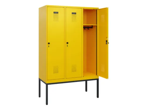 schoollocker,HxBxD 1950x1200x500mm,3vak,vak B 400mm,draaigrendel