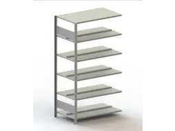 Inhaakstelling Aanbouwveld Verzinkt 1850x1006x636mm 6legborden 80kg