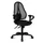 Bureaustoel,Synchroonmech.,M. Armleuningen,Zitting Stof Zwart