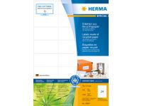 Etiket Herma Recycling 10824 70x37mm Wit 2400 stuks