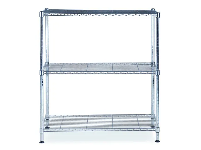 MOBI3M Opbergrek metaal met 3 planken 90 x 90 x 35 cm.