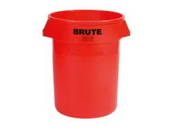 universele container,121l,HxØ 705x557mm,romp PE rood