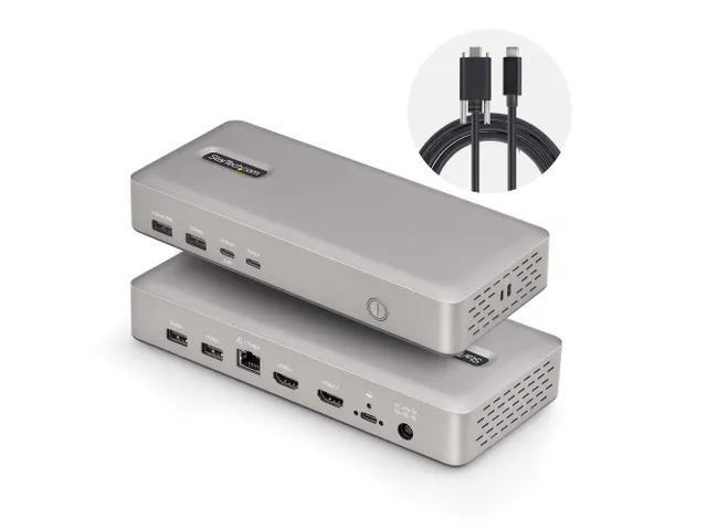 Dual-Monitor USB4 docking station Dual 4K 120Hz of Single 8K 60Hz