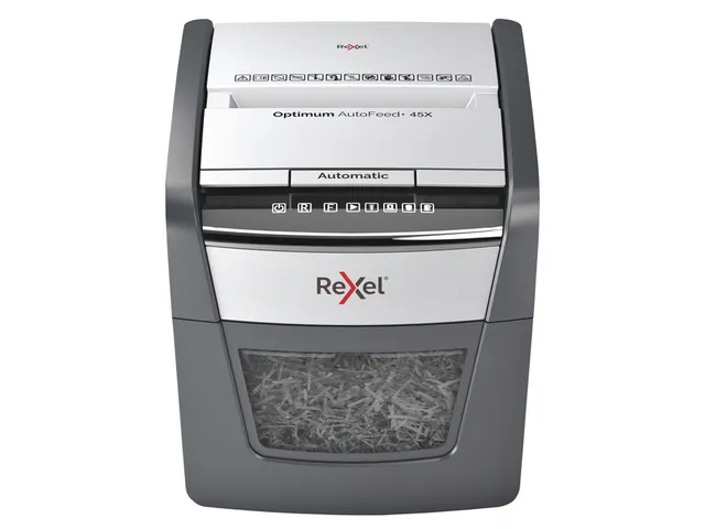 Papiervernietiger Rexel Optimum Auto+ 45X snippers 4x28mm