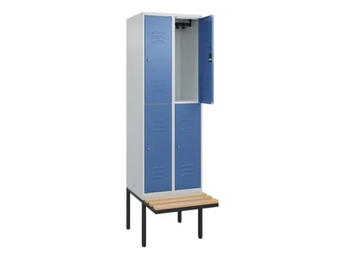 Dubbeldekse dekenkist,HxBxD 2120x600x815mm,2x2vak.,vak B 300mm