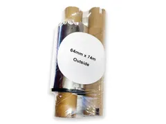 02300GS06407 Zebra 2300 European Wax 64mmx74m lint 12mm kern