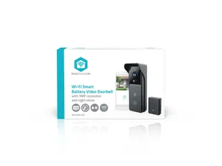 Videodeurbel Nedis Smartlife Wifi 3MP Full HD 1296p zwart - 4