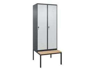 locker voor scheiding van kleding,HxBxD 2120x800x815mm,2vak - 1