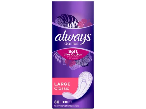 Always Soft Like Cotton Large Inlegkruisjes Classic 30 Stuks