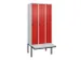 locker voor scheiding van kleding,HxBxD 2120x900x815mm,3vak