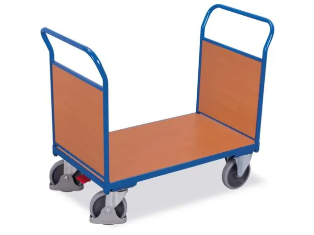 Platformwagen 400kg Laadvlak 850x500mm 2 Kopwanden Ral 5010