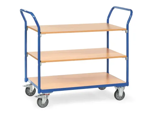 Tafelwagen 1800 200kg 2 Etages 850x500mm Houten Plaat