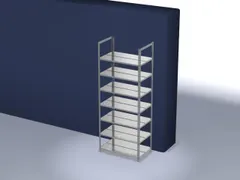 dossierstelling,grondveld,HxBxD 2550x1000x600mm,vaklast 90kg