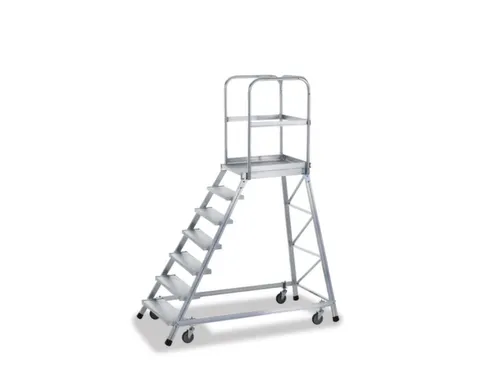 Bordestrap Aluminium Bordes 1680 X 600x 800mm 7treden Rooster