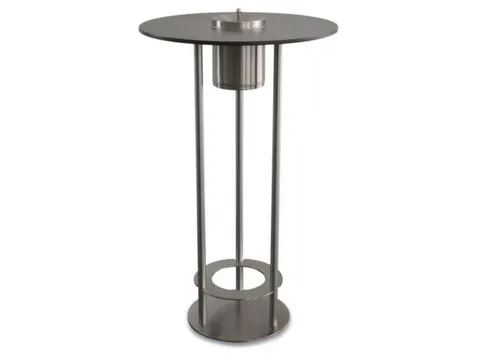 Rokersstatafel Hxd 1130X675Mm Tafelblad Mdf Rvs