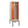 locker met bank,voor scheiding van kleding,HxBxD 2120x600x815mm,2vak