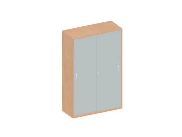 Schuifdeurkast 1540x1000x430mm Romp Beuken Decor Front Lichtgrijs