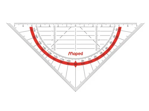 Geodriehoek Maped 028600 16cm Flexibel Transparant