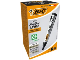Viltstift Bic 2300 ecolutions schuin medium zwart - 2