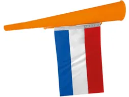 Oranje toeter met vlag