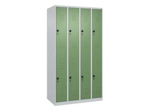 dubbeldekse locker,HxBxD 1850x1000x500mm,4x2vak.,vak B 250mm