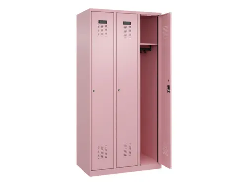 locker,HxBxD 1850x900x500mm,3vak,vak B 300mm,cil.-slot,staand op vloer