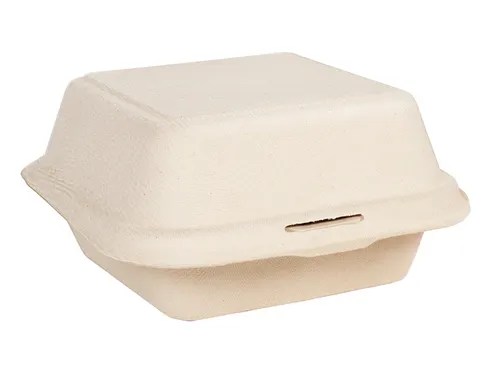 Hamburgerbox IEZZY Maxi IP suikerriet beige 50 stuks