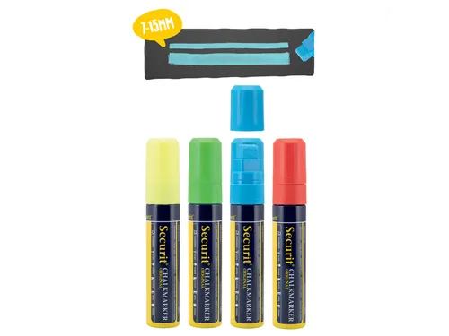 Krijtstift Securit Sma-720 Blok Assorti 7-15mm Blister à 4st