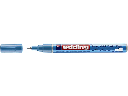 Viltstift Edding 780 lakmarker rond metallic lichtblauw 0,8mm
