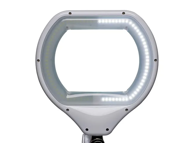 Loeplamp LED MAULcrystal Dimbaar Met Tafelklem Wit