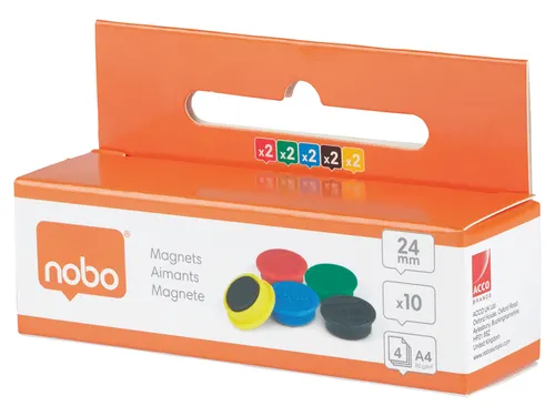 Magneet Nobo 24mm assorti 10st