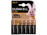 Batterij Duracell Plus 6xAA Alkaline 1.5V