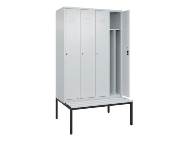 locker voor scheiding van kleding,HxBxD 2120x1200x815mm,4vak