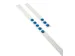 Wandlijst Desq 100cm met 5 blauwe magneten van 32mm