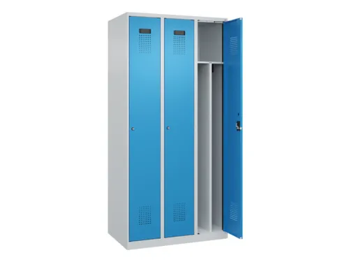 locker voor scheiding van kleding,HxBxD 1850x900x500mm,3vak